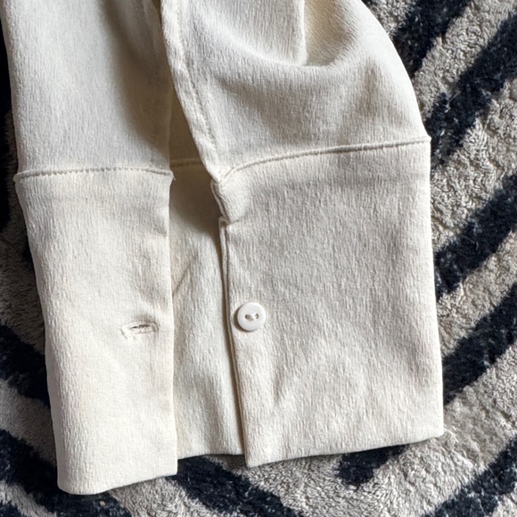 Zara Off-White Long Sleeve Bodysuit - Picture 3 of 5